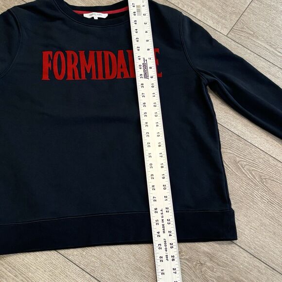 Gerard Darel Womens Formidable Blue Crew Neck Long Sleeve Sweater Top Size 2 - Picture 6 of 9